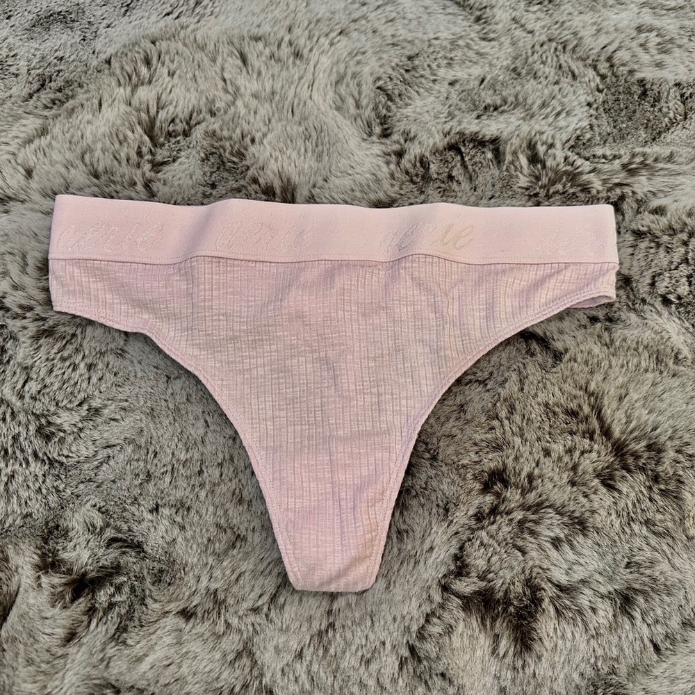 Aerie lilac high cut thong size medium m new